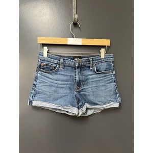 Hudson Womens Denim Blue Jean Shorts Stretch Cuffed Size 27